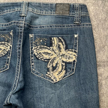 Load image into Gallery viewer, Love Nation Y2K Flower Embellished BootCut Jeans , Waist 32