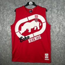 Load image into Gallery viewer, Ecko Unltd Red Sleeveless Basketball Jersey Rhino Logo Y2K Hip Hop (M)