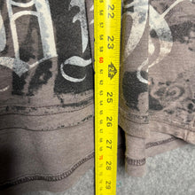 Load image into Gallery viewer, Affliction Brown Gothic Y2K Skull Grunge 2000s Top, Size L