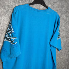 Load image into Gallery viewer, Triumph Blue Cyber Tribal Y2K Grunge Gothic Top, Size 2XL