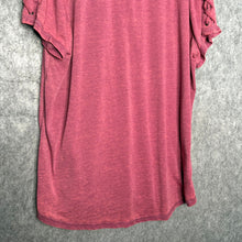 Load image into Gallery viewer, Maurices Pink Diamante Fleur De Lis & Baroque Corset Sleeve Grunge Top, Size XXL