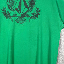 Load image into Gallery viewer, Volcom Graphic Eagle Logo Green T-Shirt Streetwear Tee L