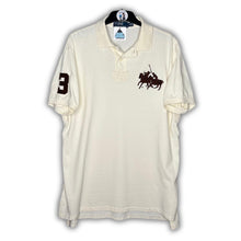 Load image into Gallery viewer, Ralph Lauren Custom Fit White Embroidered Double Horsemen Logo Polo Top, Size XL