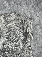 Load image into Gallery viewer, Y2K Fair Oaks Mcbling Grey Rhinestone Heart Gothic Cross, Size Small