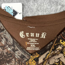 Load image into Gallery viewer, Crank Y2K Gothic Ed Hardy Affliction Style Brown Graphic Baggy Top Size XXL