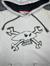 Load image into Gallery viewer, Red Torpedo Y2K Skater Skull and Cross Bones Skateboarding Hoodie, Size Large