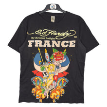 Load image into Gallery viewer, Ed Hardy France Mutli Y2K Grunge Skull Tattoo Style Top, Size Large