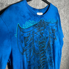 Load image into Gallery viewer, Redchapel Blue Graphic T-Shirt Y2K Gothic Streetwear Tattoo Style