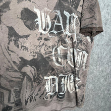 Load image into Gallery viewer, Affliction Brown Gothic Y2K Skull Grunge 2000s Top, Size L