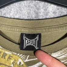 Load image into Gallery viewer, Tapout USA Snake Graphic T-Shirt Green Distressed Print Y2K MMA Style XL