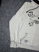 Load image into Gallery viewer, Red Torpedo Y2K Skater Skull and Cross Bones Skateboarding Hoodie, Size Large