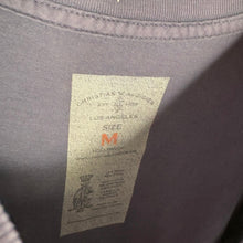 Load image into Gallery viewer, Christian Audigier Y2K Tattoo Style Dagger in Rose & Crest Graphic Top, Size L