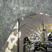 Load image into Gallery viewer, Shiroi Neko Y2K Tattoo Graffiti 2000s Brown Multi Long Sleeved Top, Size XL