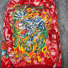 Load image into Gallery viewer, Ed Hardy by Christian Audigier Tattooo Embroidered Full Zip Fur Japan Hoodie
