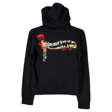Load image into Gallery viewer, Diavoletto Devil Zip-Up Hoodie – Y2K Graphic Cropped Streetwear