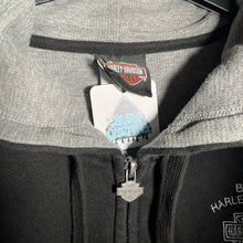 Load image into Gallery viewer, Harley-Davidson Black Zip Hoodie Barb’s Philadelphia Y2K Biker Streetwear