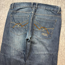 Load image into Gallery viewer, Ecko Unltd. 2000s Multi Panel Seam Line Embroidered Pocket Jeans, Size