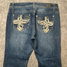 Load image into Gallery viewer, Love Nation Y2K Flower Embellished BootCut Jeans , Waist 32