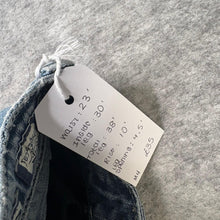 Load image into Gallery viewer, Miss Me Embroidered Big Stitch Diamante Logo Distressed Skinny Jeans, Waist 23