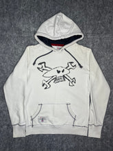 Load image into Gallery viewer, Red Torpedo Y2K Skater Skull and Cross Bones Skateboarding Hoodie, Size Large