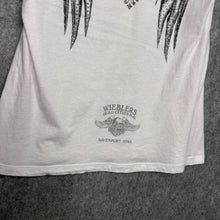 Load image into Gallery viewer, Harley Davidson Angel Wing White Grunge Y2K Top, Size L
