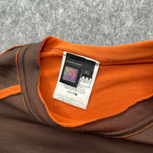 Load image into Gallery viewer, Roberto Cavali Brown Y2K Coquette Grunge Floral Multi Long Sleeved Top, XL