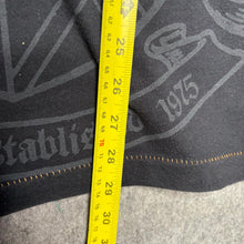 Load image into Gallery viewer, Avirex Black Gold Fleur De Lis Studded Gothic Top, Size Large