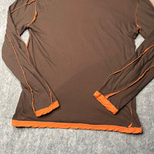 Load image into Gallery viewer, Roberto Cavali Brown Y2K Coquette Grunge Floral Multi Long Sleeved Top, XL