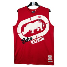 Load image into Gallery viewer, Ecko Unltd Red Sleeveless Basketball Jersey Rhino Logo Y2K Hip Hop (M)