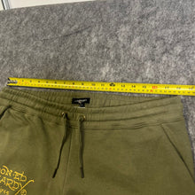 Load image into Gallery viewer, Ed Hardy Khaki Tattoo Y2K Flared Joggers, Size XL