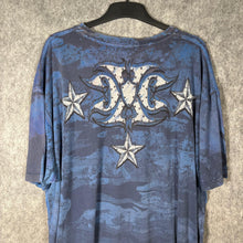 Load image into Gallery viewer, Xtreme Couture Eagle Star Graphic Blue Vintage 3XL Biker Tee