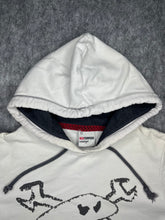 Load image into Gallery viewer, Red Torpedo Y2K Skater Skull and Cross Bones Skateboarding Hoodie, Size Large