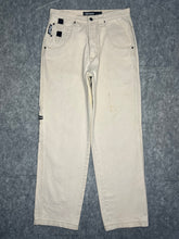 Load image into Gallery viewer, Southpole Y2K Off White Cream Hiphop Jeans, Size Medium