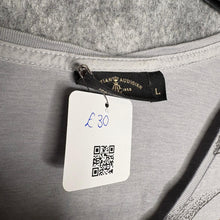 Load image into Gallery viewer, Christian Audigier Grey Butterfly Y2K Floral 2000s Top, Size L