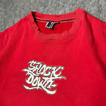 Load image into Gallery viewer, Shock Down Graffiti Hiphop Streetwear Red Y2K 2000s Streetwear, Size Large