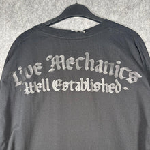 Load image into Gallery viewer, Live Mechanics Black Crest Graphic Tee 2XL Hip Hop Y2K Streetwear
