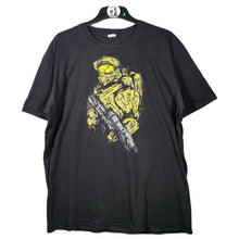 Load image into Gallery viewer, Halo Master Chief Graphic Tee Black Faded Gamer T-Shirt XL