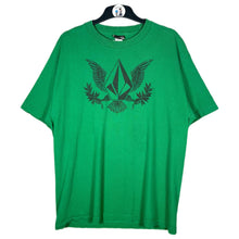 Load image into Gallery viewer, Volcom Graphic Eagle Logo Green T-Shirt Streetwear Tee L
