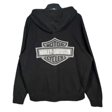 Load image into Gallery viewer, Harley-Davidson Black Zip Hoodie Barb’s Philadelphia Y2K Biker Streetwear
