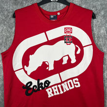 Load image into Gallery viewer, Ecko Unltd Red Sleeveless Basketball Jersey Rhino Logo Y2K Hip Hop (M)