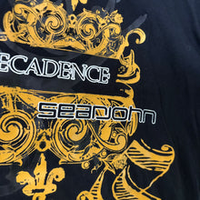 Load image into Gallery viewer, Sean John 2000s Yellow Vulgar Decadence Baroque Graphic Top, Size XL