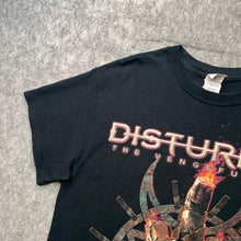Load image into Gallery viewer, Disturbed Black 2017 World Tour Heavy Metal Band Top, Size Medium
