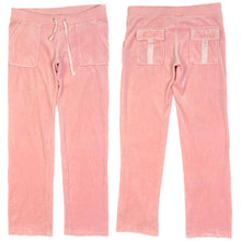 Load image into Gallery viewer, Juicy Couture Light Pink Y2K 2000s Velour Back Pockets Joggers, Size Medium
