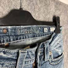 Load image into Gallery viewer, Miss Me Y2K Cross Embroidered Mcbling Skinny Jeans, Waist 26

