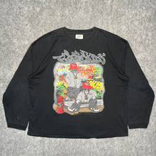 Load image into Gallery viewer, Class Kids Graffiti Grunge 2000s Y2K Long Sleeved Hiphop Top, Size XL
