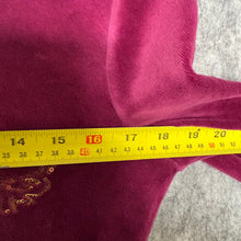 Load image into Gallery viewer, Juicy Couture Dark Pink Faux Fur Velour Y2K Scottie Dog Mcbling Hoodie, Size L
