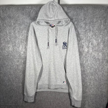 Load image into Gallery viewer, MLB NY Yankees Grey Hoodie 2XL – Classic Logo, Y2K Streetwear Essential
