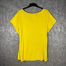 Load image into Gallery viewer, Southpole Yellow Graphic Crest Tee 2X Y2K Rhinestone Streetwear Top
