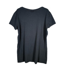 Load image into Gallery viewer, Time &amp; A Half Angel Wings Graphic Top Black Women’s 2XL Rhinestone Detail
