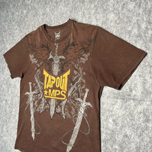 Load image into Gallery viewer, Tapout Y2K Brown Gothic Grunge 2000s Top, Size Large
